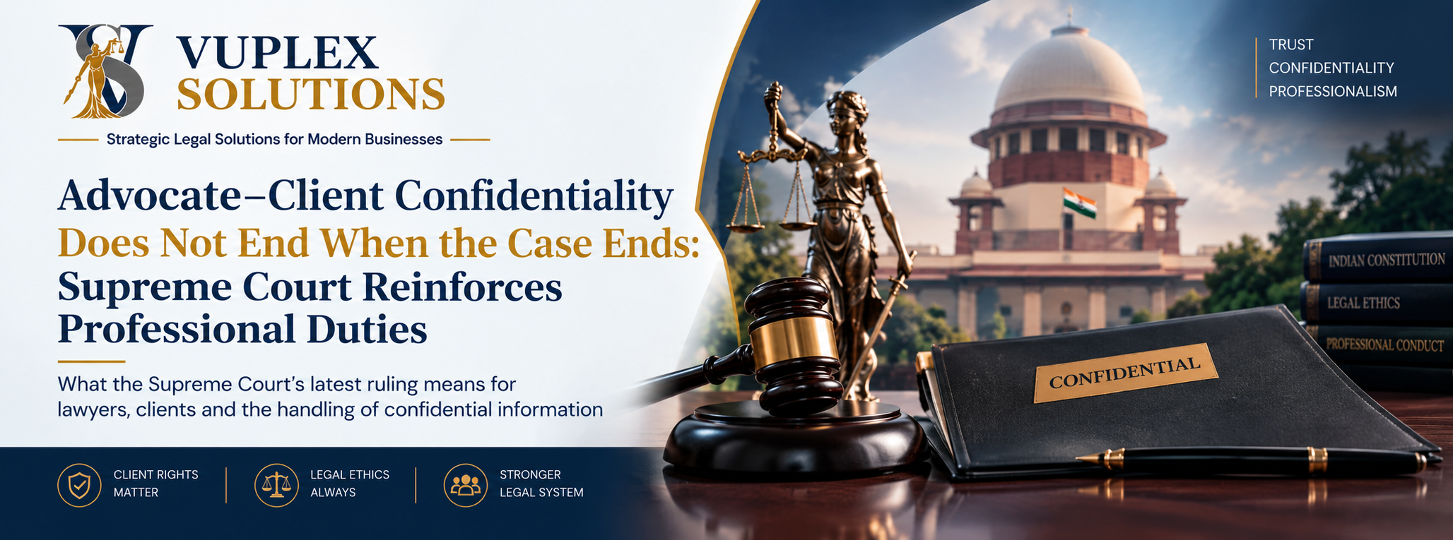 Advocate–Client Confidentiality Does Not End When the Case Ends: Supreme Court Reinforces Professional Duties
