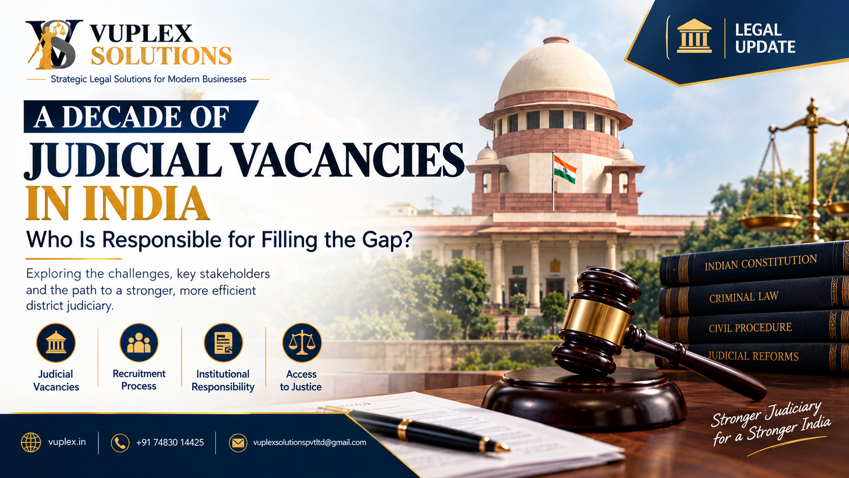 Judicial Vacancies in India: Who Is Responsible for Filling the Gap?