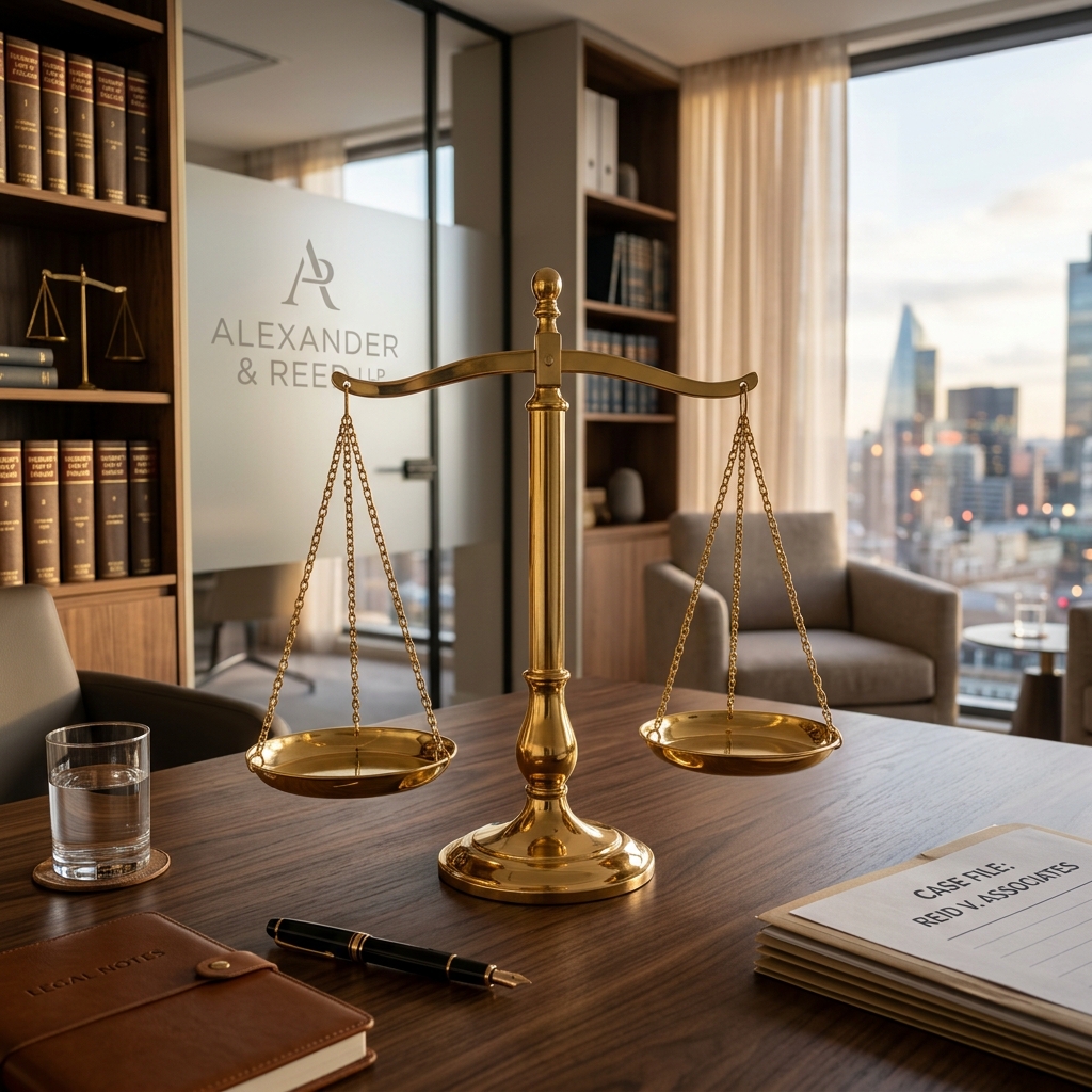Law Firm Scales of Justice